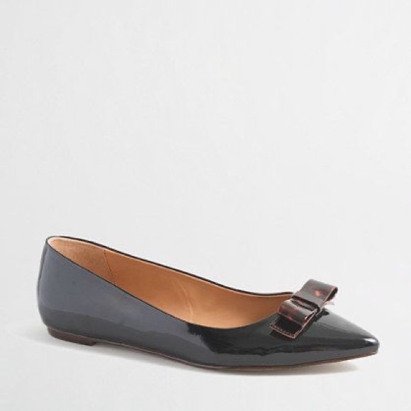 J Crew Factory | Patent Leather Bow Points - Picture 7 of 7